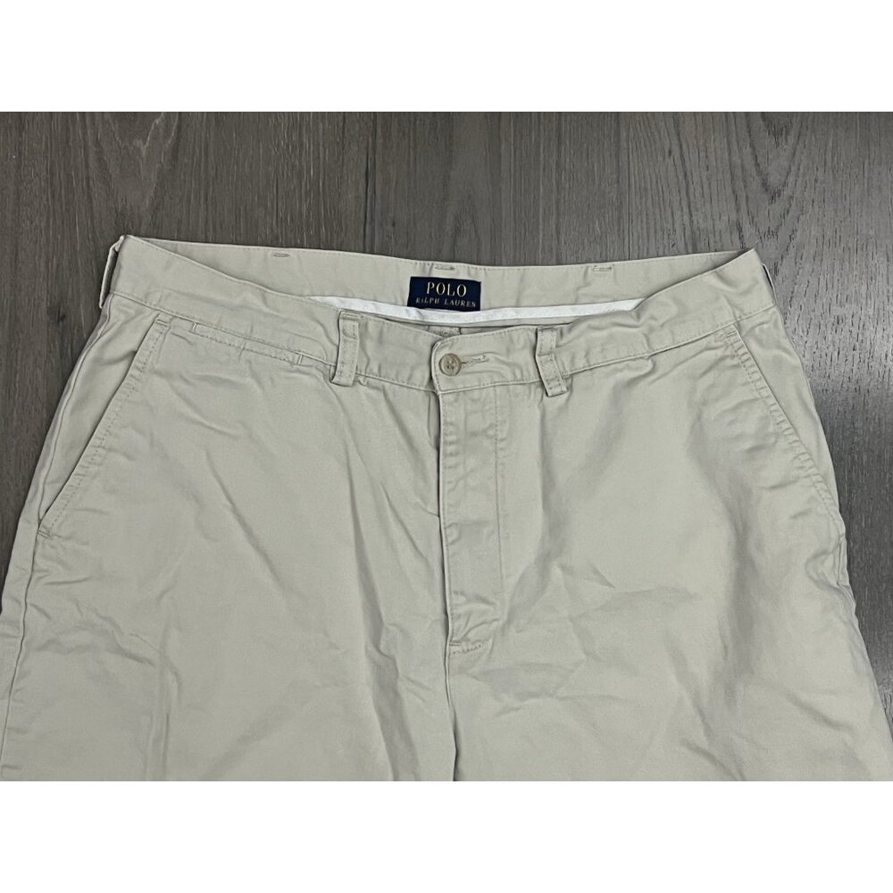 Polo Ralph Lauren Chino Shorts Khaki Beige Mens 34 - Picture 2 of 9